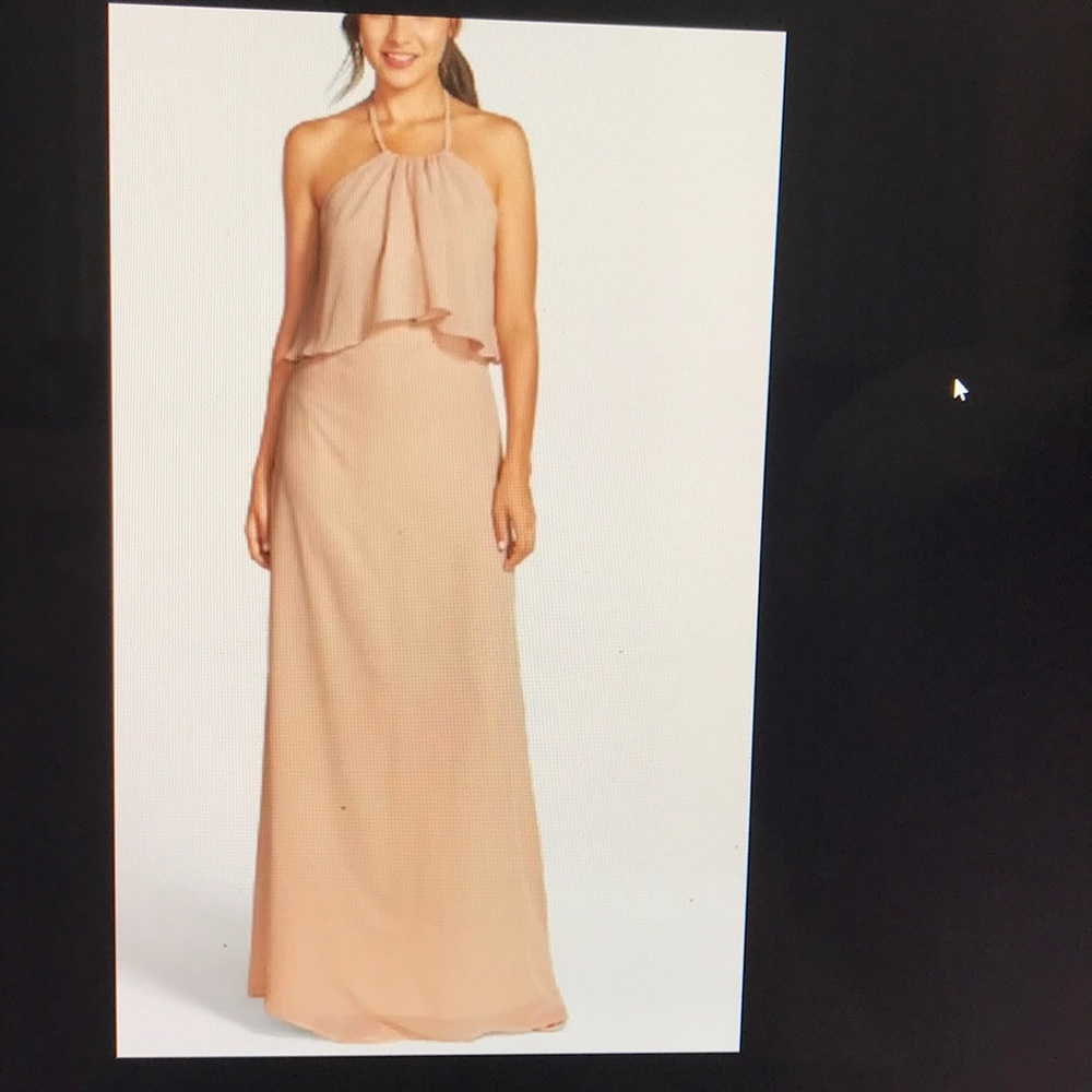 “Cait” Chiffon Halter Gown